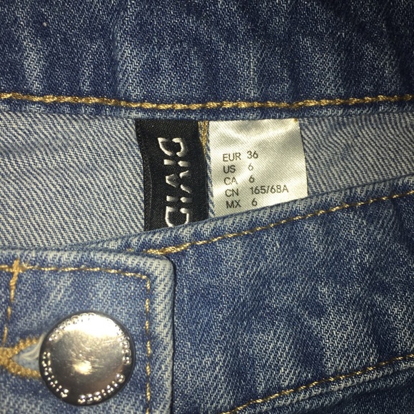 denim high waisted skirt - Picture 2 of 2